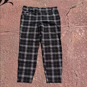 Plaid Kids Bottoms in Black and White